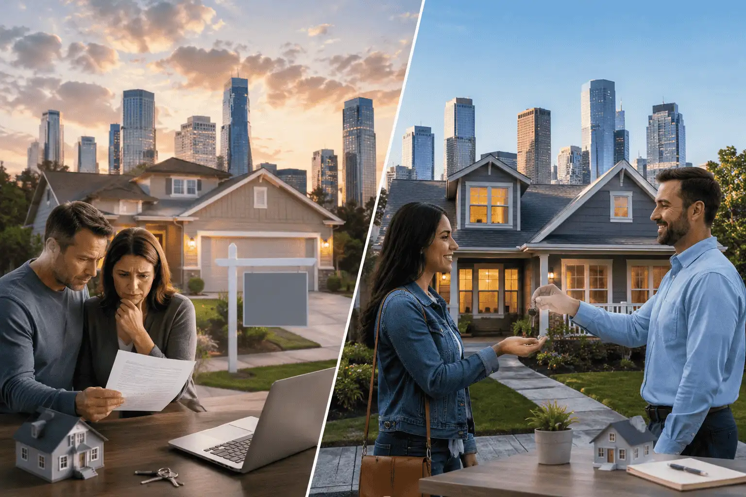 Landlord reviewing essential clauses for rental agreements before signing a residential lease.